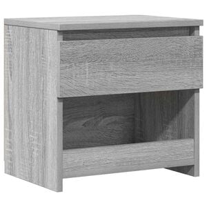 vidaXL sz&uuml;rke sonoma sz&iacute;nű szerelt fa &eacute;jjeliszekr&eacute;ny 40 x 30 x 39 cm