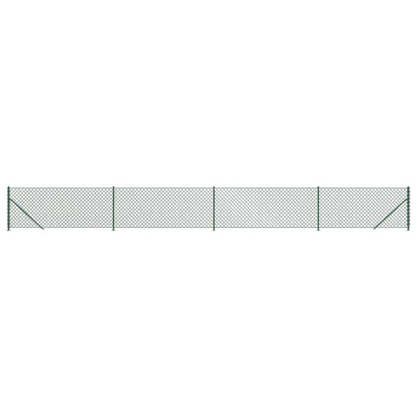 vidaXL zöld drótkerítés illesztőperemmel 1 x 10 m