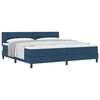 vidaXL Boxspring &aacute;gy matraccal matracmal K&eacute;k 200 x 200 cm sz&ouml;vet
