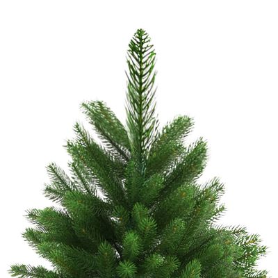 vidaXL zöld megvilágított műkarácsonyfa gömb szettel 240 cm