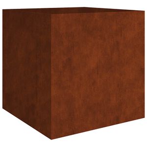 vidaXL corten ac&eacute;l n&ouml;v&eacute;nytart&oacute; 80x80x80 cm