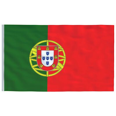 vidaXL alumínium portugál zászló és rúd 6,23 m