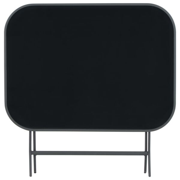 vidaXL sz&uuml;rke &uuml;veg &eacute;s ac&eacute;l &ouml;sszecsukhat&oacute; kerti asztal 100 x 75 x 72 cm