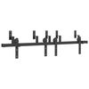 vidaXL fekete ac&eacute;l tol&oacute;ajt&oacute; f&eacute;mszerel&eacute;k k&eacute;szlet 152,5 cm