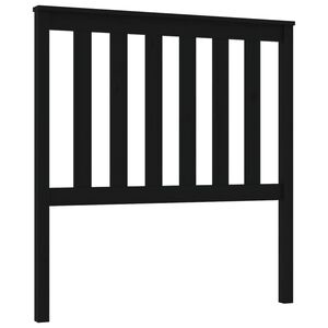 vidaXL fekete t&ouml;m&ouml;r fenyőfa &aacute;gyfejt&aacute;mla 96 x 6 x 101 cm