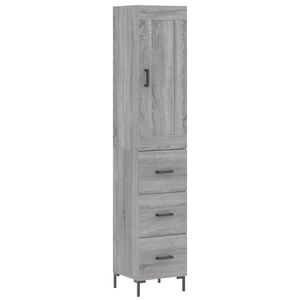 vidaXL sz&uuml;rke sonoma szerelt fa magasszekr&eacute;ny 34,5 x 34 x 180 cm