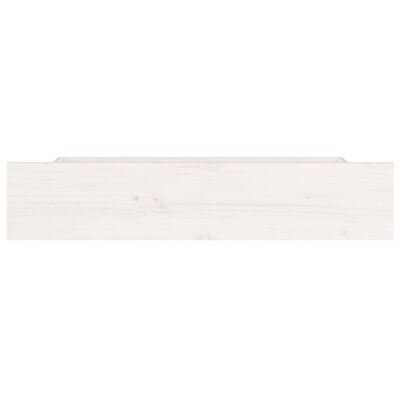 vidaXL 4 db fehér tömör fenyőfa ágyneműtartó fiók