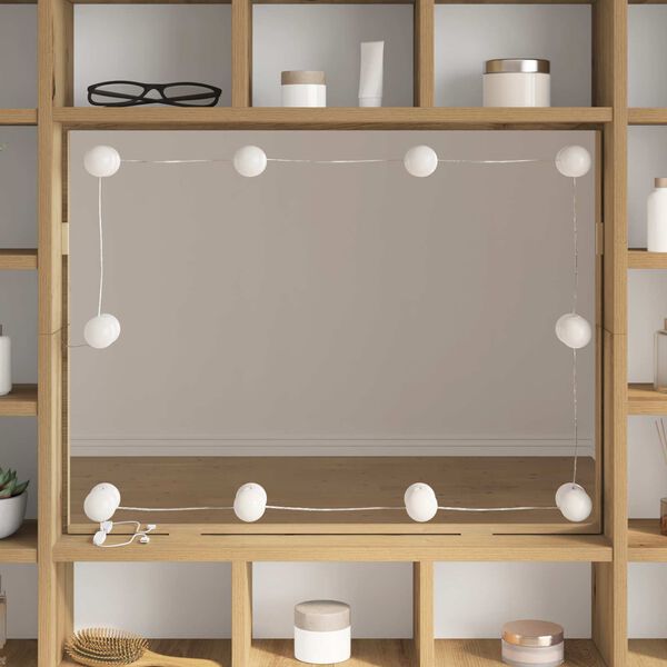 vidaXL T&uuml;k&ouml;r vil&aacute;g&iacute;t&aacute;s 12 pcs Feh&eacute;r 4.5 x 4.5 x 4.8 cm Műanyag