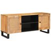 vidaXL TV szekr&eacute;ny polcokkal Barna 105 x 33 x 46 cm T&ouml;m&ouml;r Mang&oacute;f&aacute;t