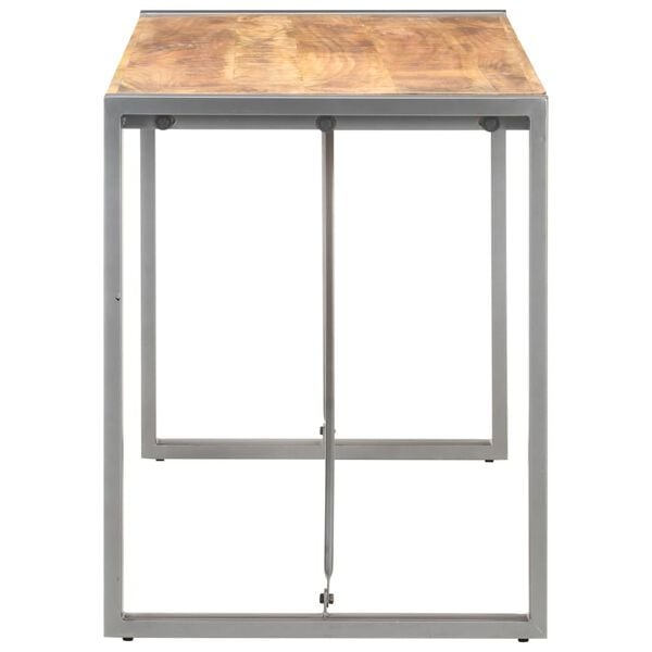 vidaXL t&ouml;m&ouml;r nyers mang&oacute;fa &eacute;tkezőasztal 120 x 60 x 75 cm