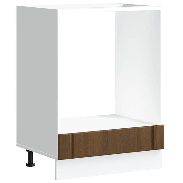 vidaXL s&uuml;tő szekr&eacute;ny Lucca barna t&ouml;lgy fűr&eacute;sz&aacute;ru műfa