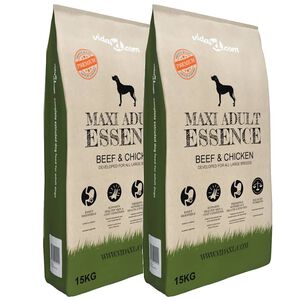 vidaXL &bdquo;Maxi Adult Essence Beef & Chicken&rdquo; pr&eacute;mium kutyat&aacute;p (2 x 15 kg)