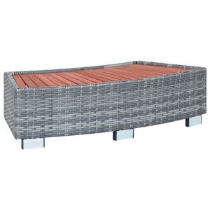 vidaXL sz&uuml;rke polyrattan spa fell&eacute;pő 92 x 45 x 25 cm