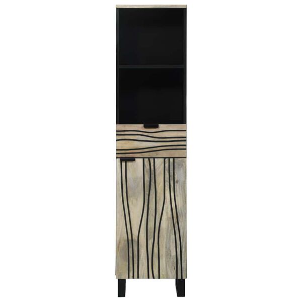 vidaXL Fürdőszobai mosdószekrény Fehér 38 x 33 x 160 cm Faanyag