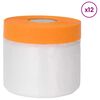 vidaXL Ragaszt&oacute;szalaggal ell&aacute;tott porf&oacute;lia 12 db &Aacute;tl&aacute;tsz&oacute; 30 x 3300 cm