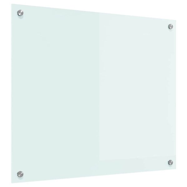 vidaXL Konyhai splashback Feh&eacute;r 70 x 60 cm edzett &uuml;veg