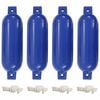 vidaXL 4 darab k&eacute;k PVC cs&oacute;nak l&ouml;kh&aacute;r&iacute;t&oacute; &Oslash; 14 x 50 cm