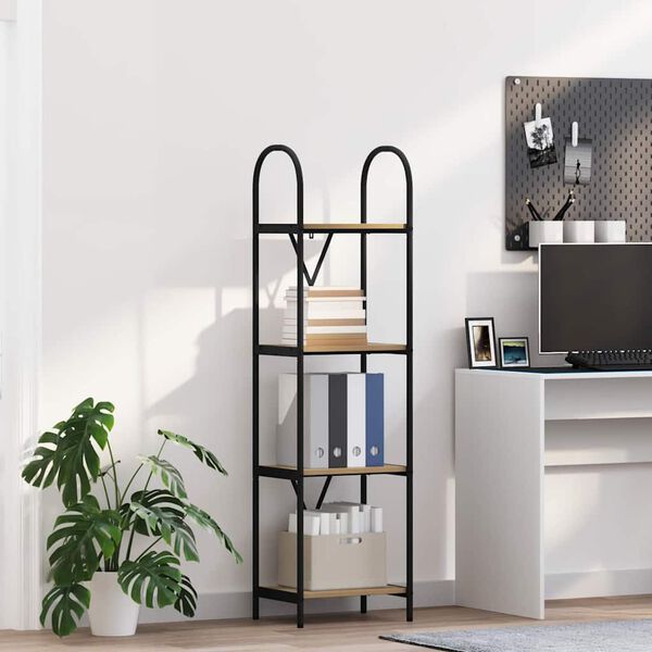 vidaXL K&ouml;nyvespolc Artisan t&ouml;lgy 40 x 30 x 146 cm Faanyag