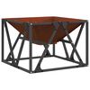 vidaXL Tűzrak&oacute; Rozsd&aacute;s 50 x 50 x 35 cm Időj&aacute;r&aacute;s&aacute;ll&oacute; ac&eacute;l