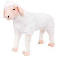 vidaXL fehér álló bárány plüssjáték XXL