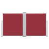 vidaXL piros behúzható oldalsó napellenző 160 x 600 cm