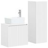 vidaXL F&uuml;rdőszoba b&uacute;tor szett 2 db Feh&eacute;r 33 x 34,5 x 100 cm Szerelt Fa