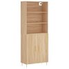 vidaXL sonoma t&ouml;lgy szerelt fa magasszekr&eacute;ny 69,5 x 34 x 180 cm
