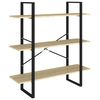 vidaXL 5 szintes sonoma t&ouml;lgy szerelt fa k&ouml;nyvszekr&eacute;ny 100x30x175 cm