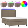 vidaXL t&oacute;psz&iacute;nű sz&ouml;vet rug&oacute;s &eacute;s LED-es &aacute;gy matraccal 140x200 cm