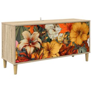 vidaXL TV szekr&eacute;ny GENNEP 102 x 33 x 50 cm Sonoma Szerelt Fa
