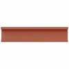 vidaXL Falpolc polcokkal t&aacute;rol&oacute;val 2 pcs Piros 40 x 9 x 3 cm Faanyag