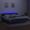 vidaXL k&eacute;k sz&ouml;vet rug&oacute;s &eacute;s LED-es &aacute;gy matraccal 200 x 200 cm