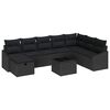 vidaXL Kanap&eacute; Szett 8 db polirattan