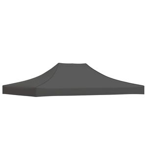 vidaXL antracitsz&uuml;rke tető partis&aacute;torhoz 4 x 3 m 270 g/m&sup2;
