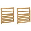vidaXL Kart&aacute;masz modul 2 pcs Feh&eacute;r 58,5 x 8 x 60 cm T&ouml;m&ouml;r Ak&aacute;cfa