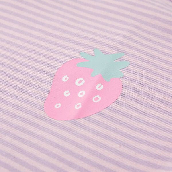 Lila fodros ujjú gyerekpóló 92