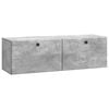 vidaXL Fali TV szekr&eacute;ny 98 x 31 x 30 cm Betonsz&uuml;rke Szerelt Fa