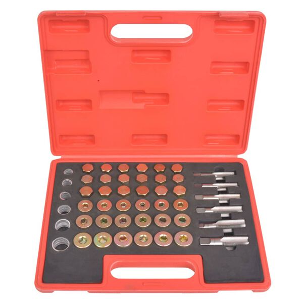 vidaXL olajleeresztő csavar menetjavító készlet