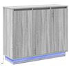 vidaXL LED t&aacute;lal&oacute; Sz&uuml;rke Sonoma 90 x 32 x 75 cm Szerelt Fa
