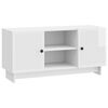 vidaXL TV szekr&eacute;ny 102 x 34,5 x 50 cm Magasf&eacute;nyű Feh&eacute;r Szerelt Fa