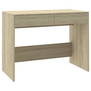 vidaXL sonoma t&ouml;lgy sz&iacute;nű szerelt fa &iacute;r&oacute;asztal 101x50x76,5 cm