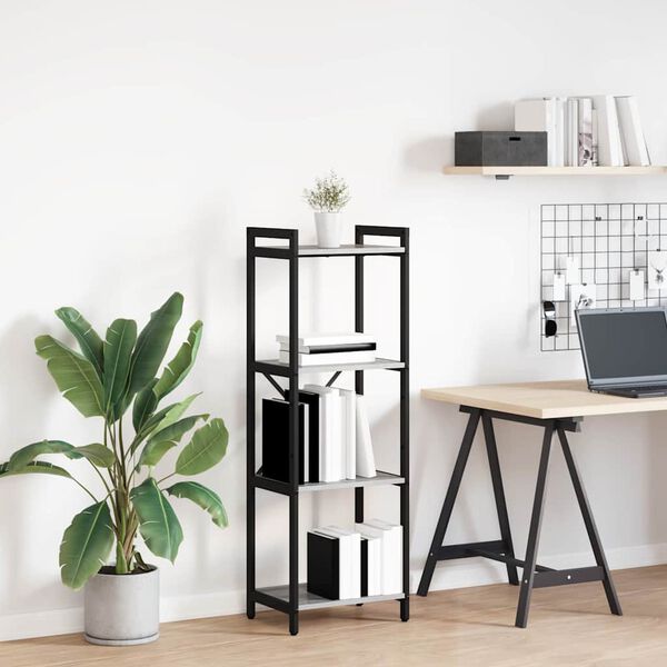 vidaXL K&ouml;nyvespolc Sz&uuml;rke sonoma 40 x 30 x 85 cm Faanyag