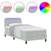 vidaXL LED Box Spring &Aacute;gy matracmal Vil&aacute;gossz&uuml;rke 90 x 190 cm B&aacute;rsony