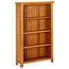 vidaXL 4 szintes t&ouml;m&ouml;r t&ouml;lgyfa k&ouml;nyvespolc 70 x 22 x 110 cm