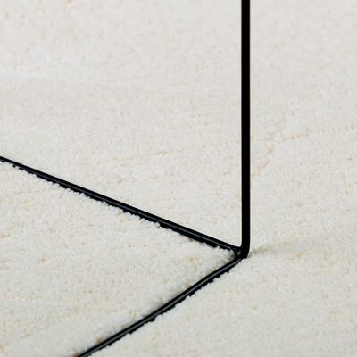 vidaXL OVIEDO krémszínű rövid szálú szőnyeg 200 x 200 cm