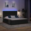 vidaXL &Aacute;gy t&aacute;rol&oacute;val &eacute;s LED l&aacute;mp&aacute;val Fekete 160 x 200 cm Poli&eacute;szter