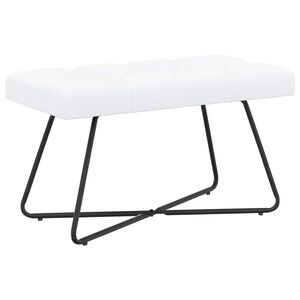 vidaXL Gombos varr&aacute;s&uacute; pad Feh&eacute;r 80 x 40 x 46 cm Sz&ouml;vet