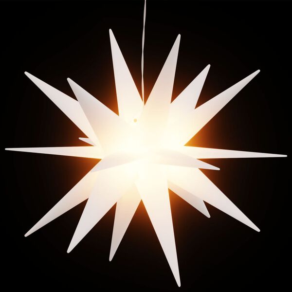 vidaXL &ouml;sszecsukhat&oacute; feh&eacute;r kar&aacute;csonyi l&aacute;mpa LED-del 43 cm