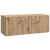 vidaXL Fali TV szekr&eacute;ny K&eacute;zműves T&ouml;lgy 78,5 x 31 x 30 cm Szerelt Fa