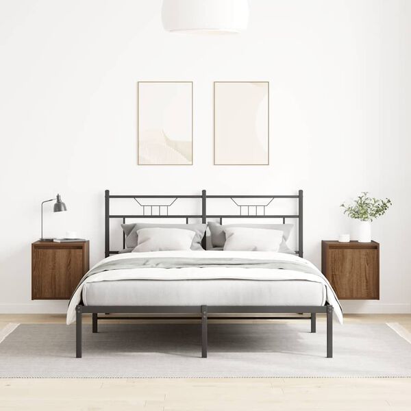 vidaXL 2 db barna t&ouml;lgy falra szerelhető &eacute;jjeliszekr&eacute;ny 38x34x40 cm